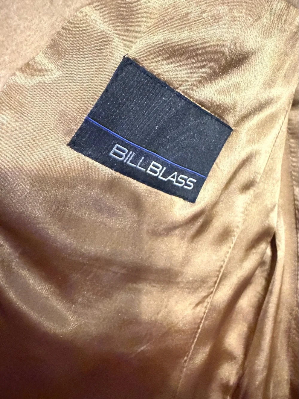 Bill Blass 100% Camel Hair Tan Blazer Sport Coat Men’s Size 38R